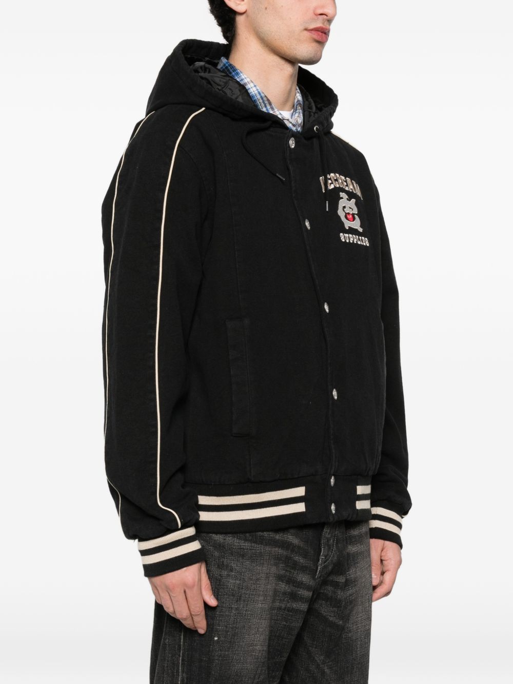 ICECREAM Coats Black Outer: Cotton