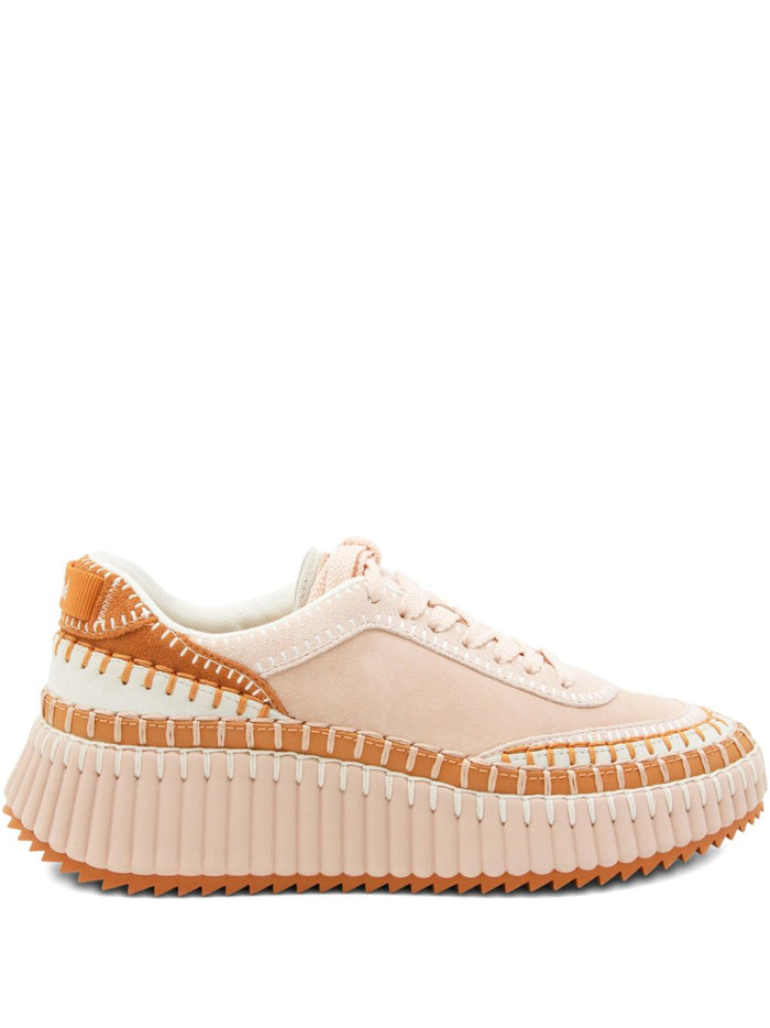 Chloè Sneakers Pink Linen ; Polyester