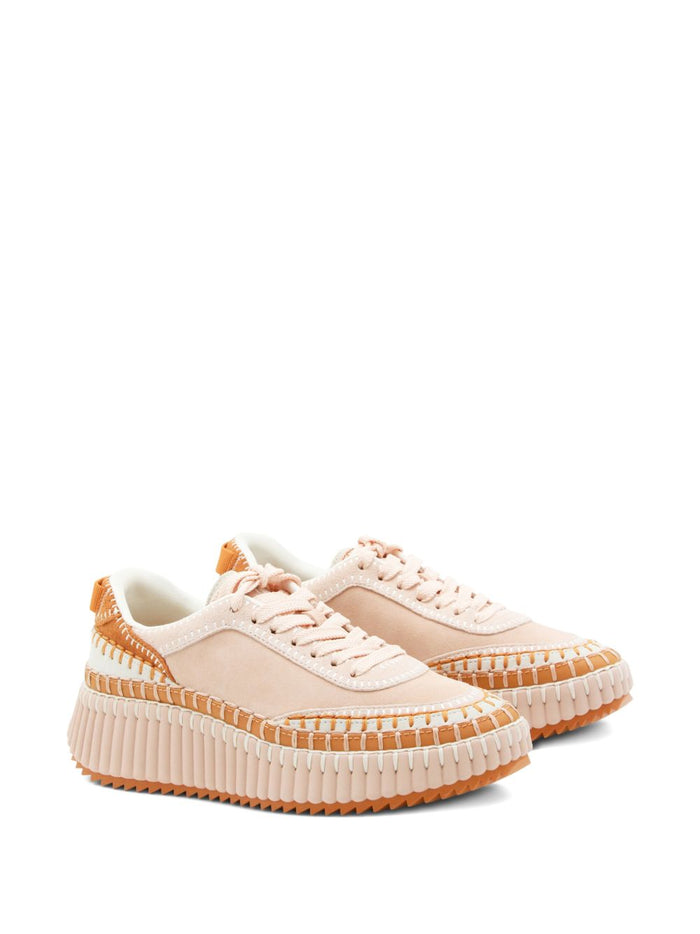 Chloè Sneakers Pink Linen ; Polyester