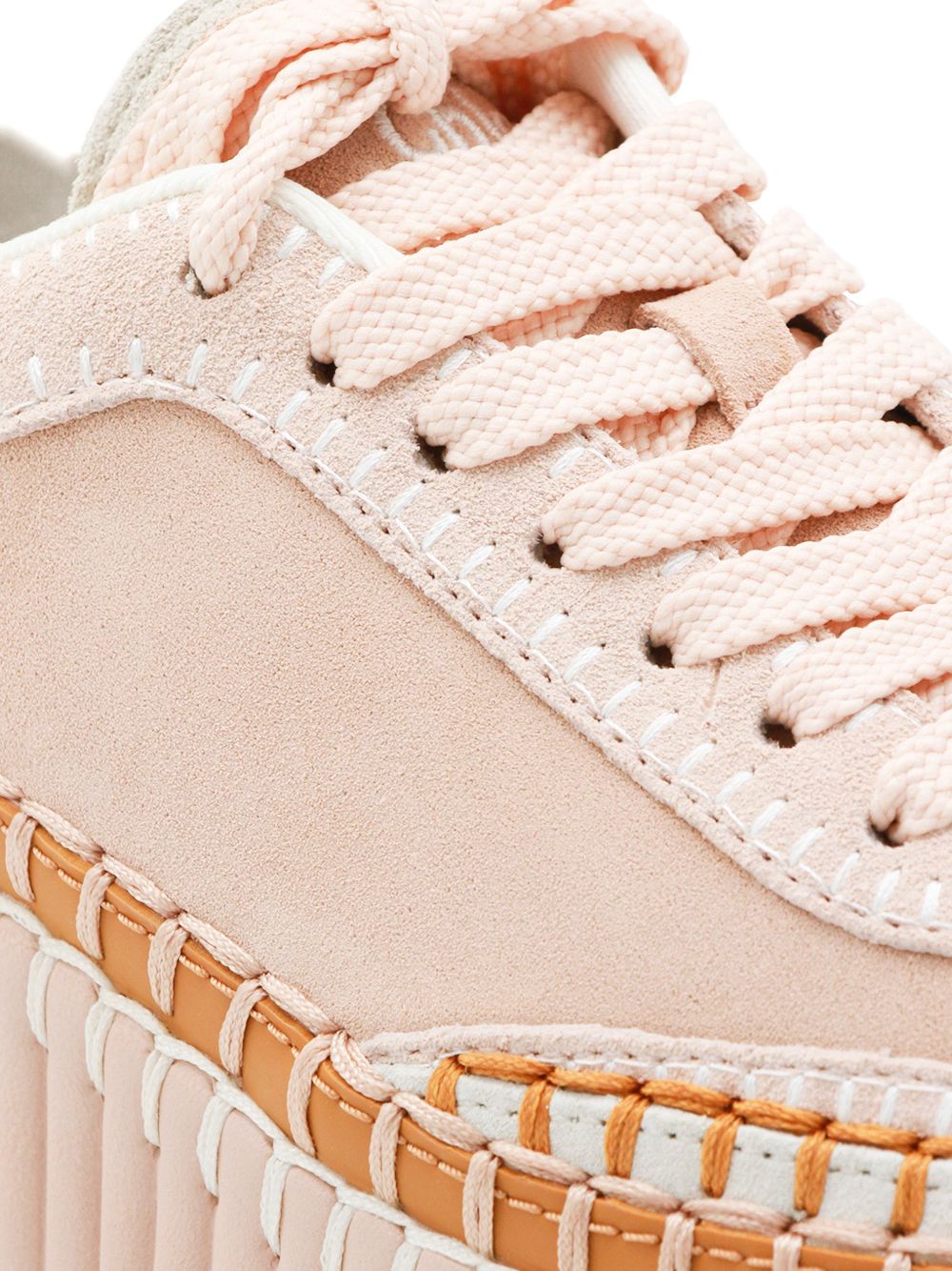 Chloè Sneakers Pink Linen ; Polyester