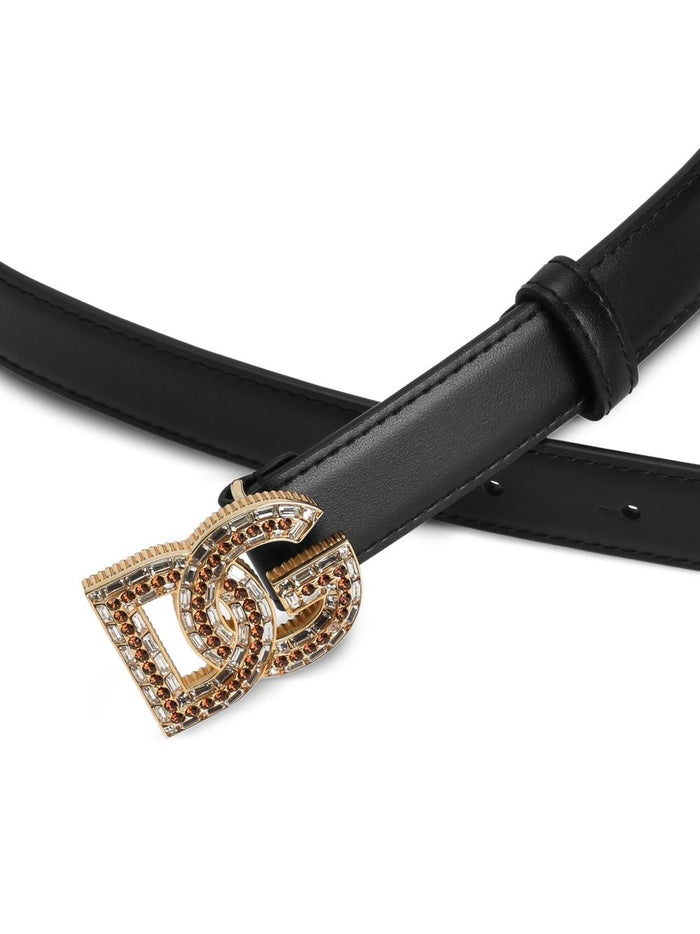 Dolce & Gabbana Belts Black Calfskin