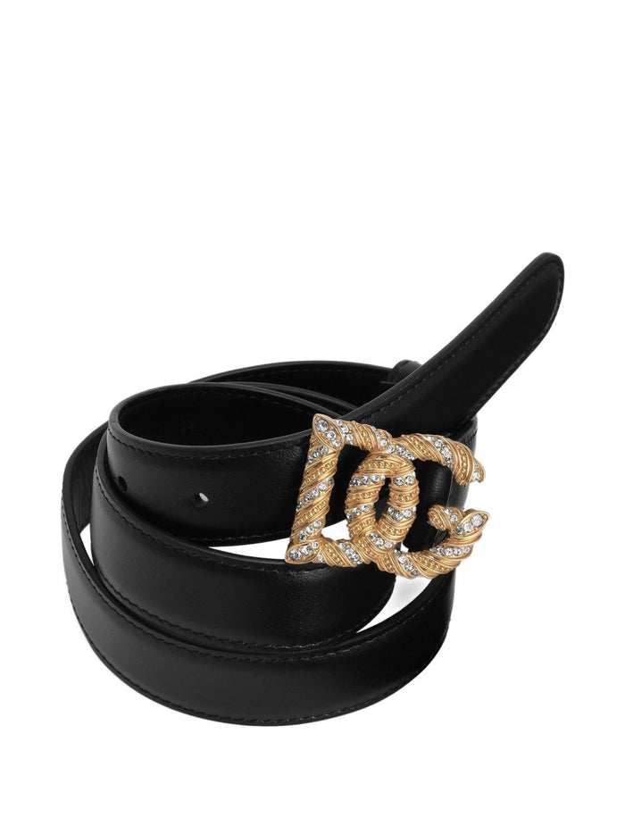 Dolce & Gabbana Belts Black Calfskin
