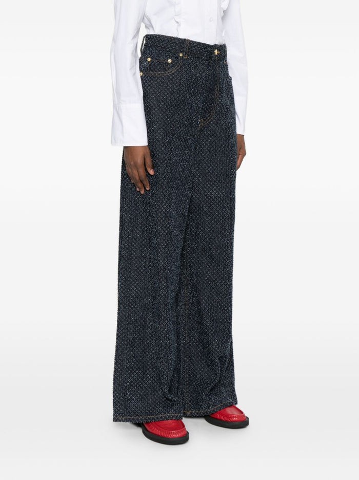 Ganni Jeans Blue Organic Cotton
