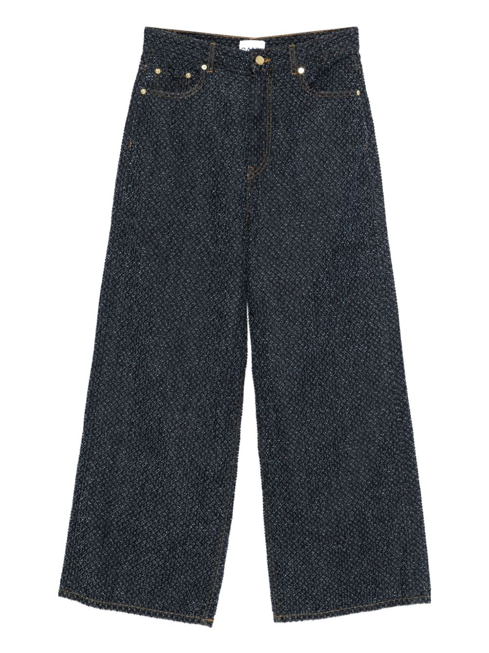 Ganni Jeans Blue Organic Cotton