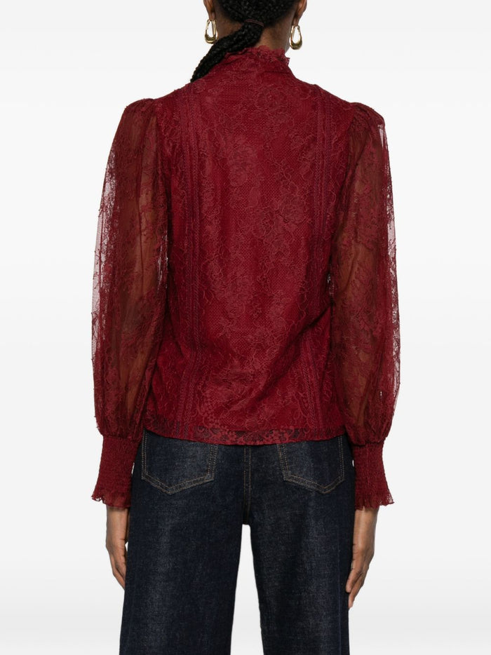 Alice + Olivia Shirts Bordeaux Nylon