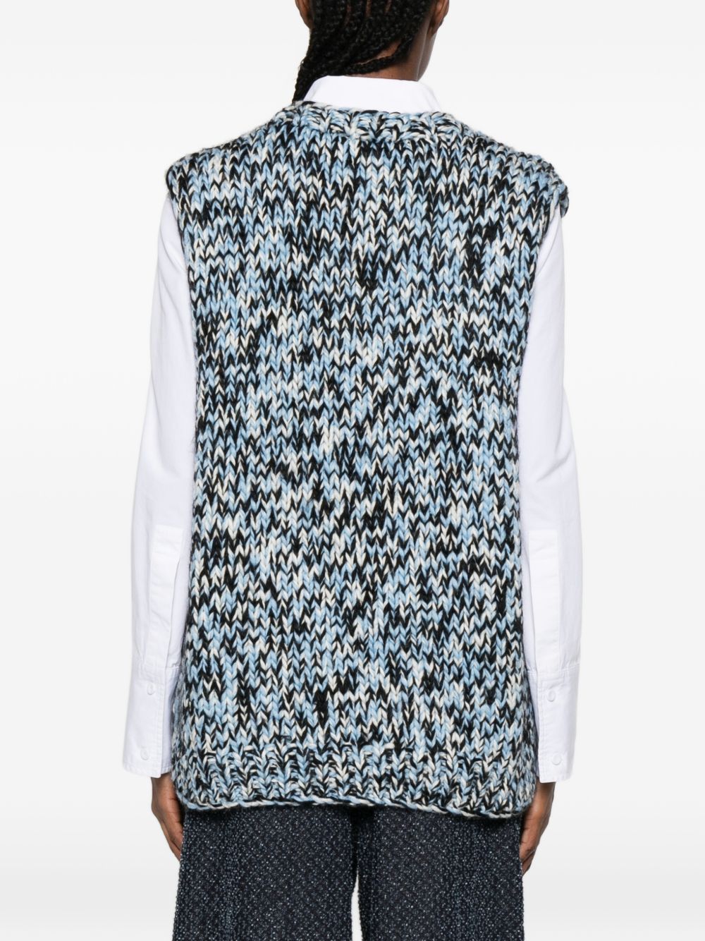 GANNI Sweaters Clear Blue Wool