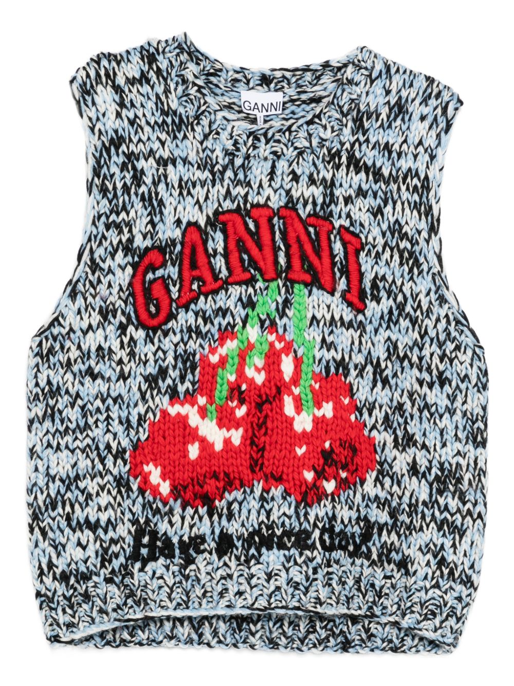 GANNI Sweaters Clear Blue Wool