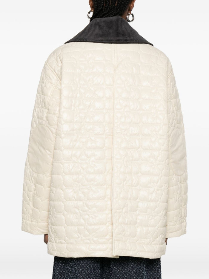 GANNI Jackets Ivory Recycled Polyamide