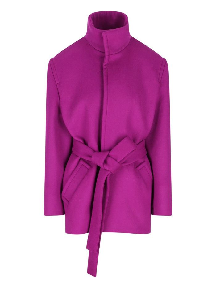 Saint Laurent Coats Purple