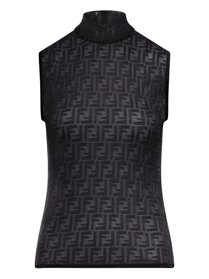 Fendi Top Black Nylon
