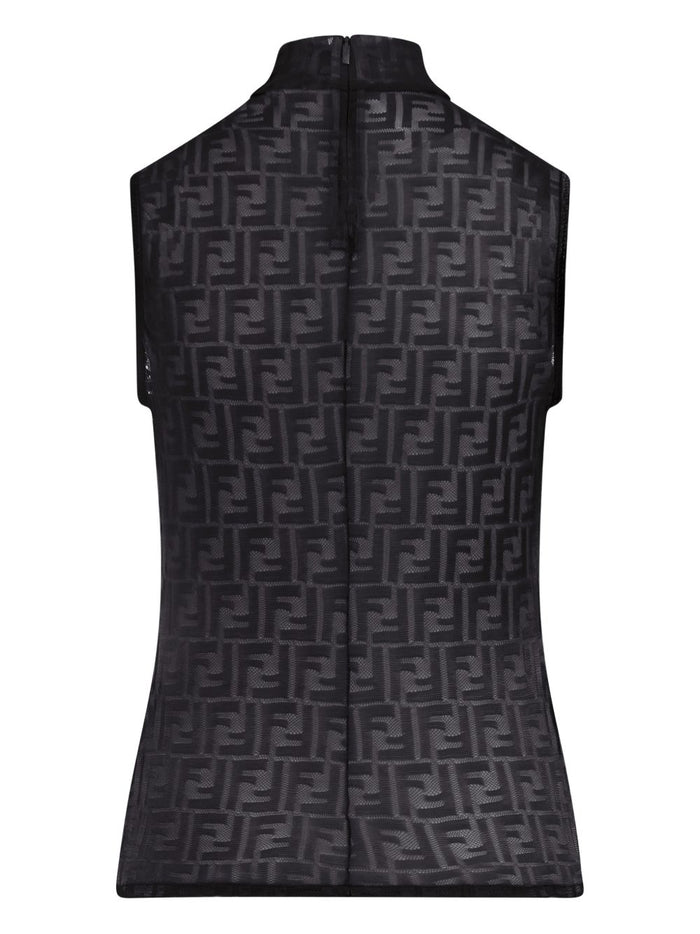 Fendi Top Black Nylon