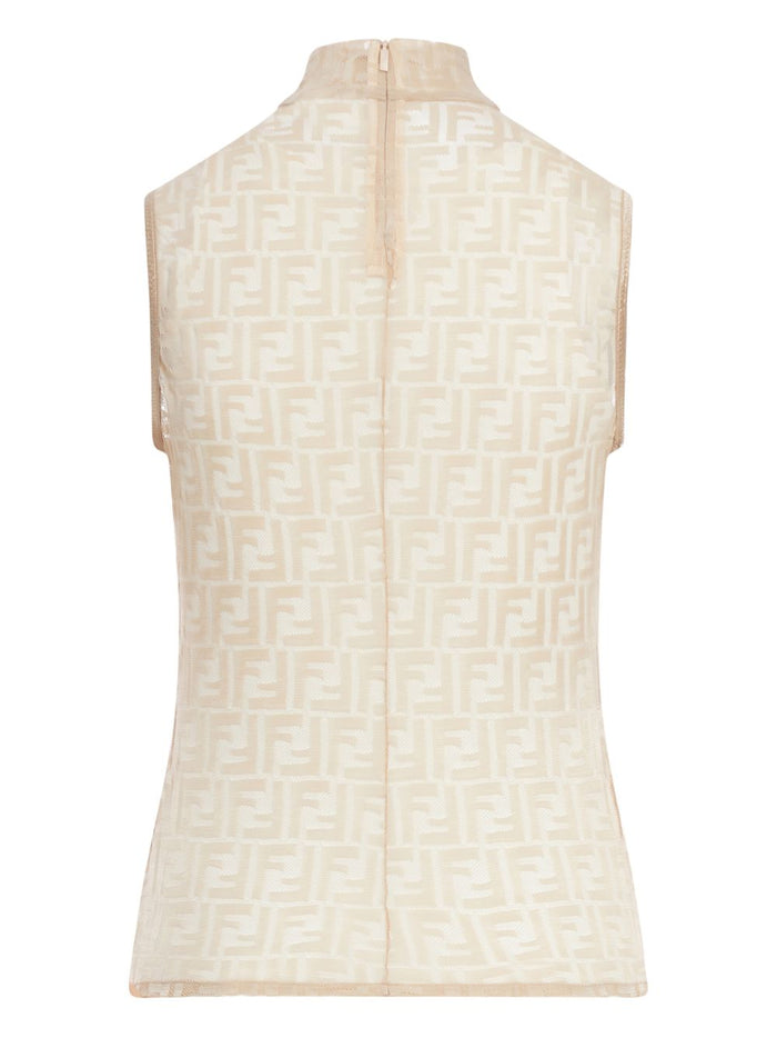 Fendi Top White Nylon