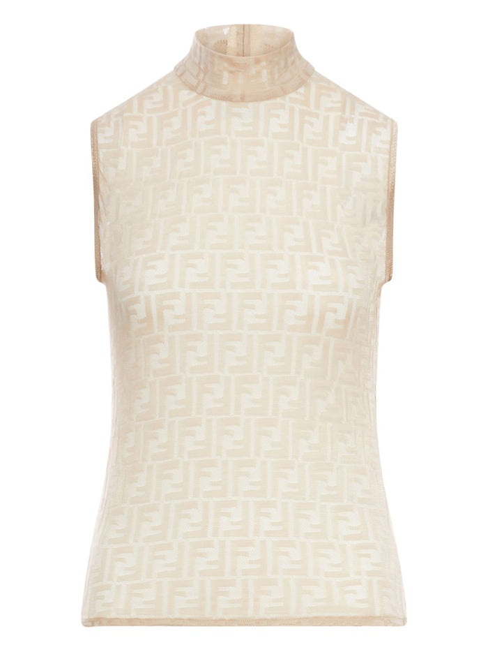 Fendi Top White Nylon