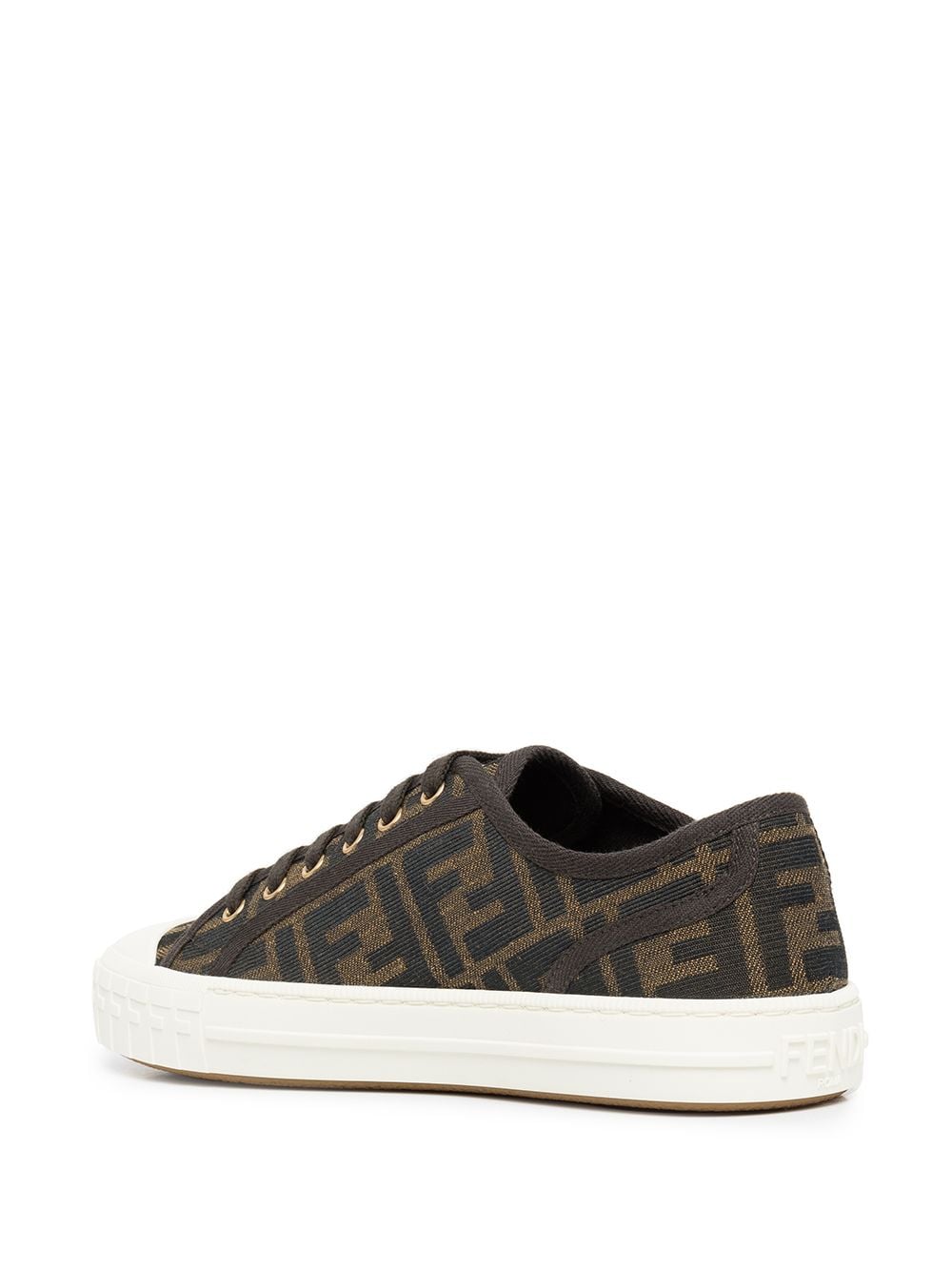 Fendi Sneakers Brown Nylon