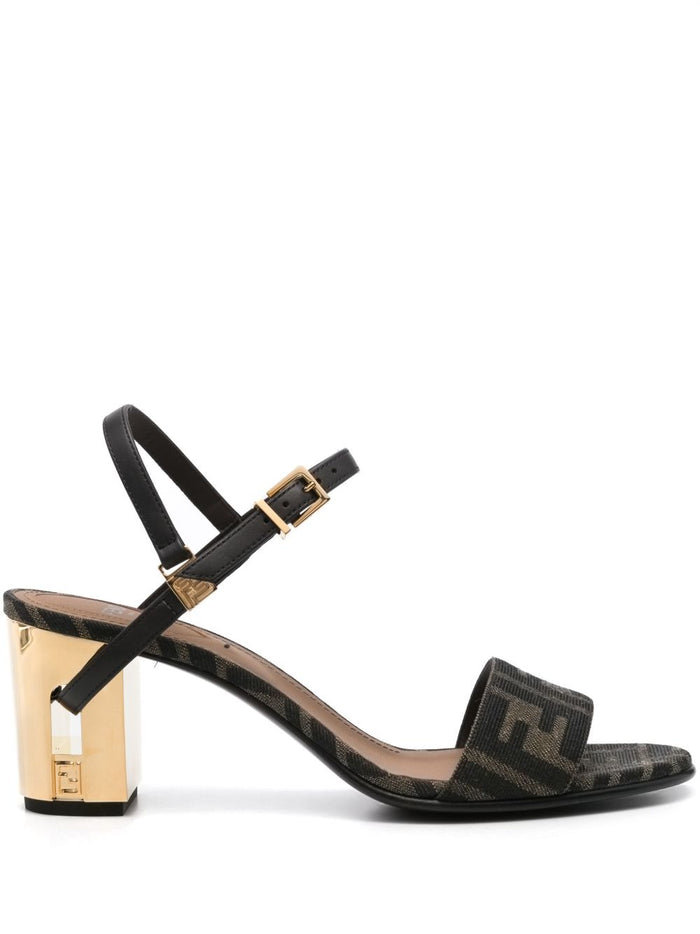 Fendi Sandals Brown Nylon