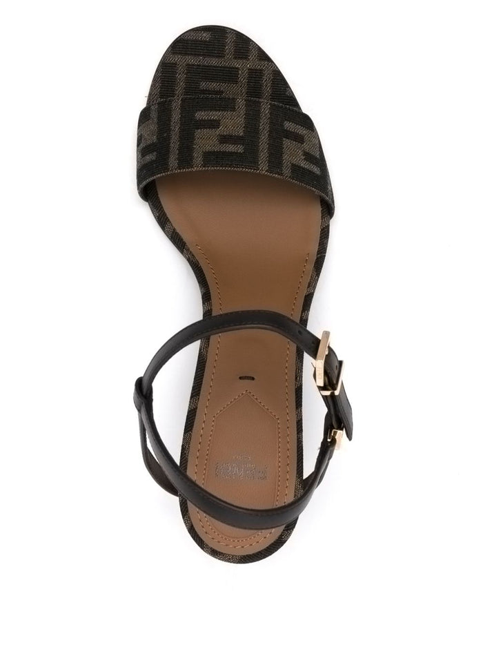 Fendi Sandals Brown Nylon
