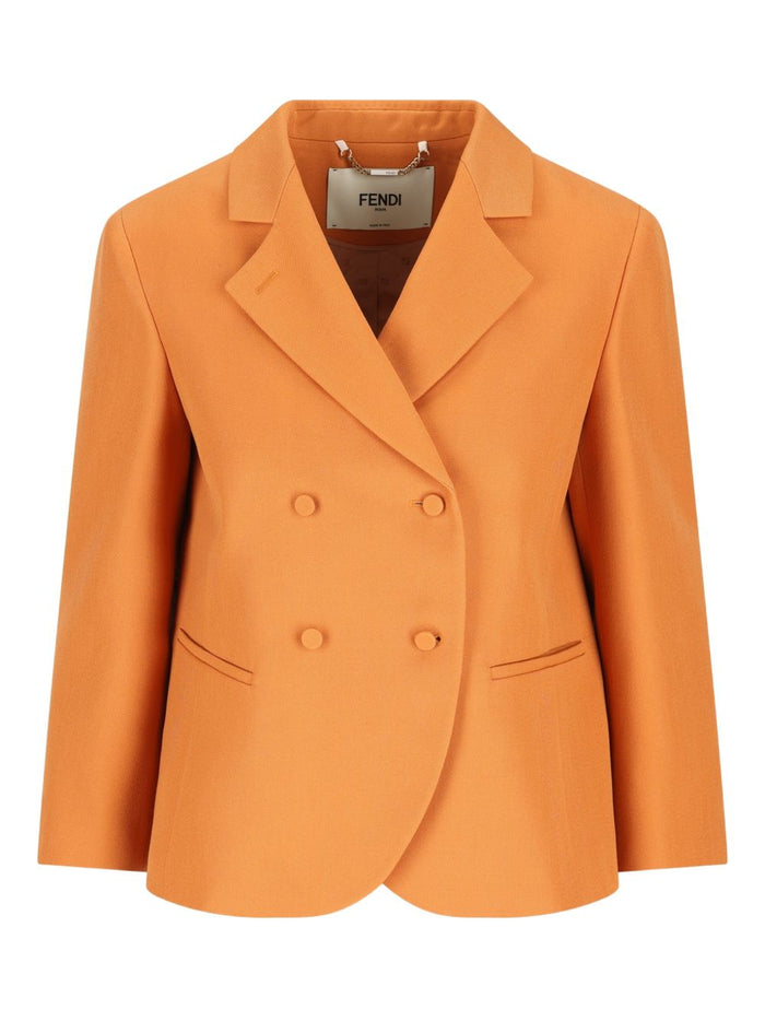 Fendi Jackets Orange Virgin Wool