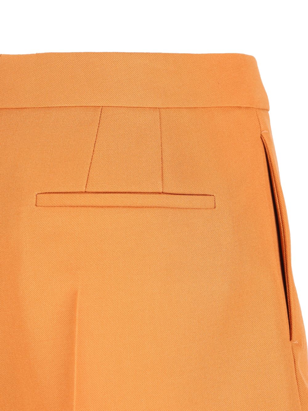 Fendi Shorts Orange Virgin Wool