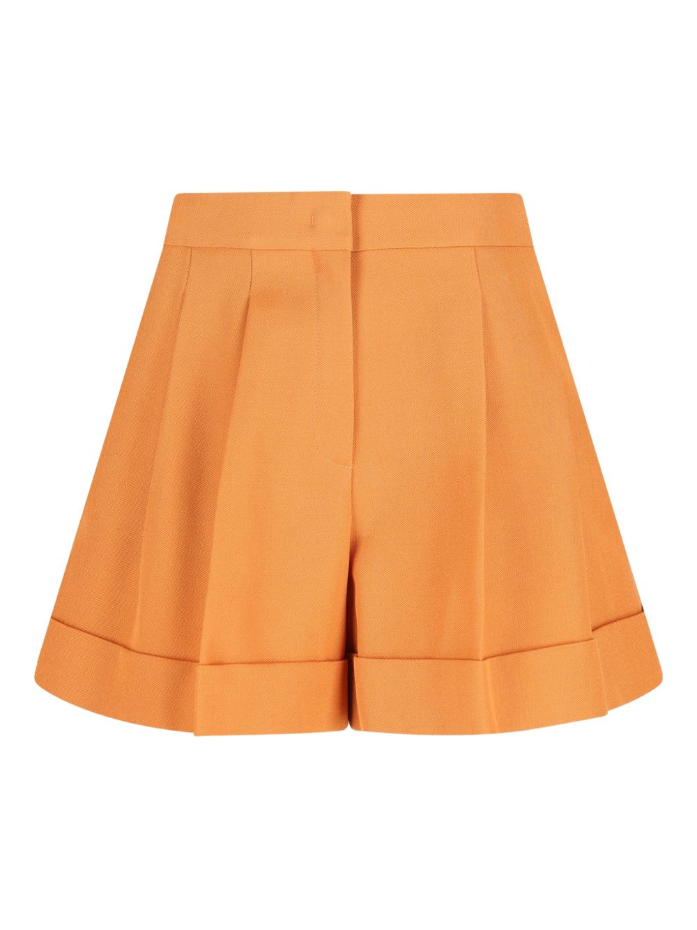 Fendi Shorts Orange Virgin Wool