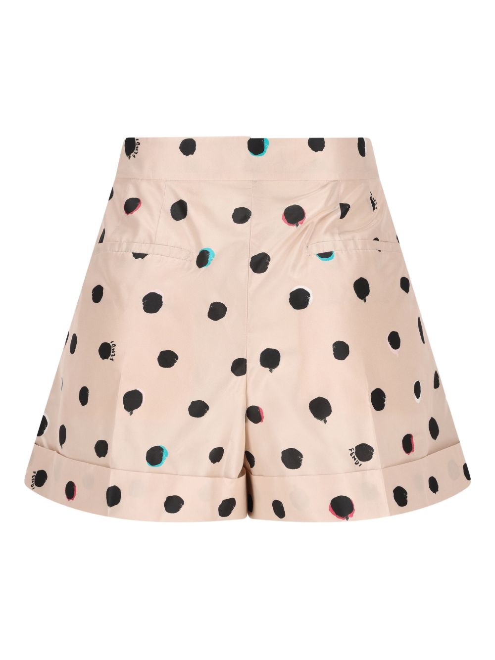 Fendi Shorts White Silk
