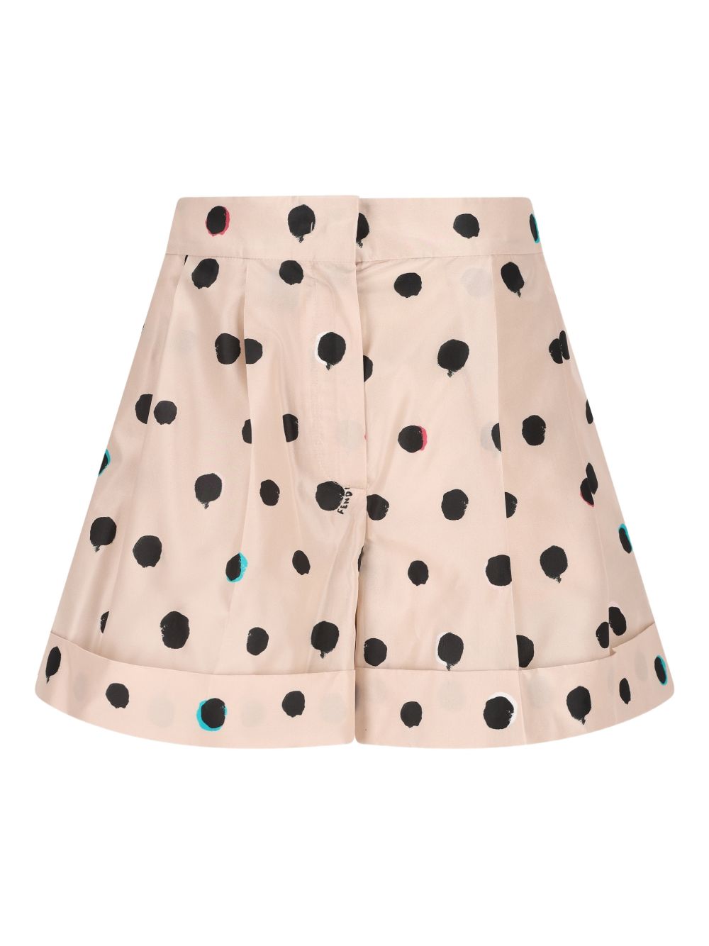 Fendi Shorts White Silk