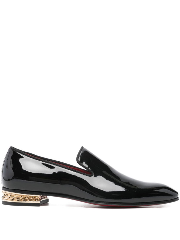 Christian Louboutin Flat shoes Black Outer: Calf Leather