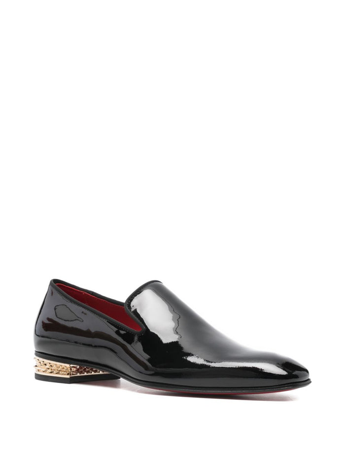 Christian Louboutin Flat shoes Black Outer: Calf Leather