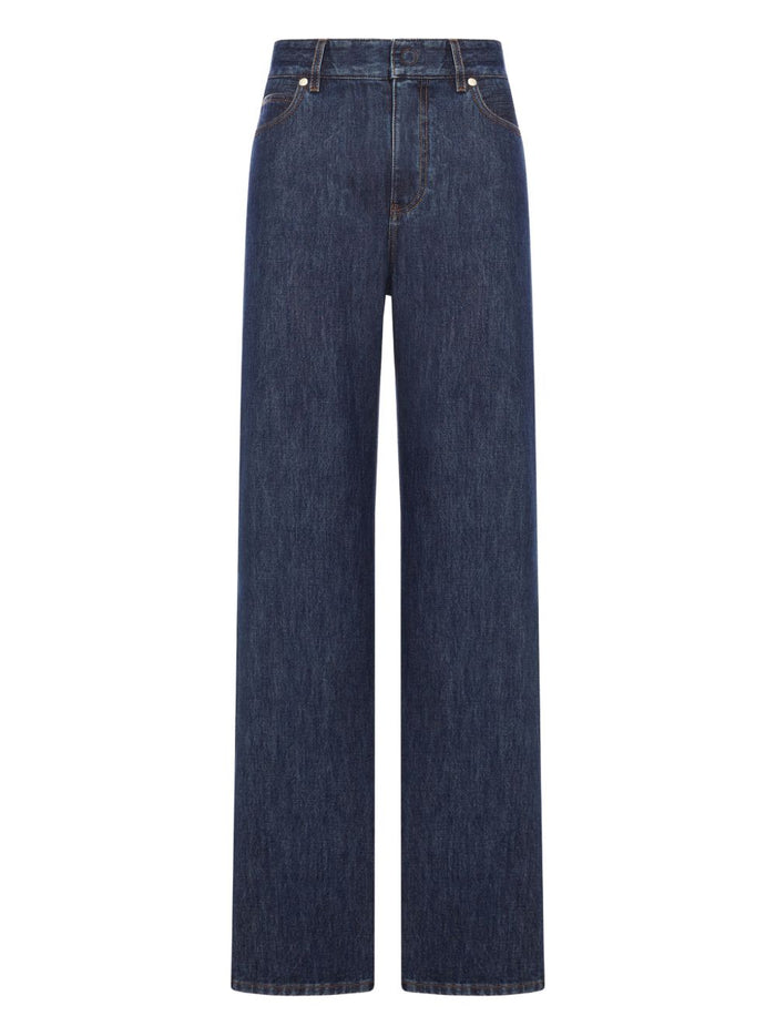 Fendi Jeans Blue Cotton