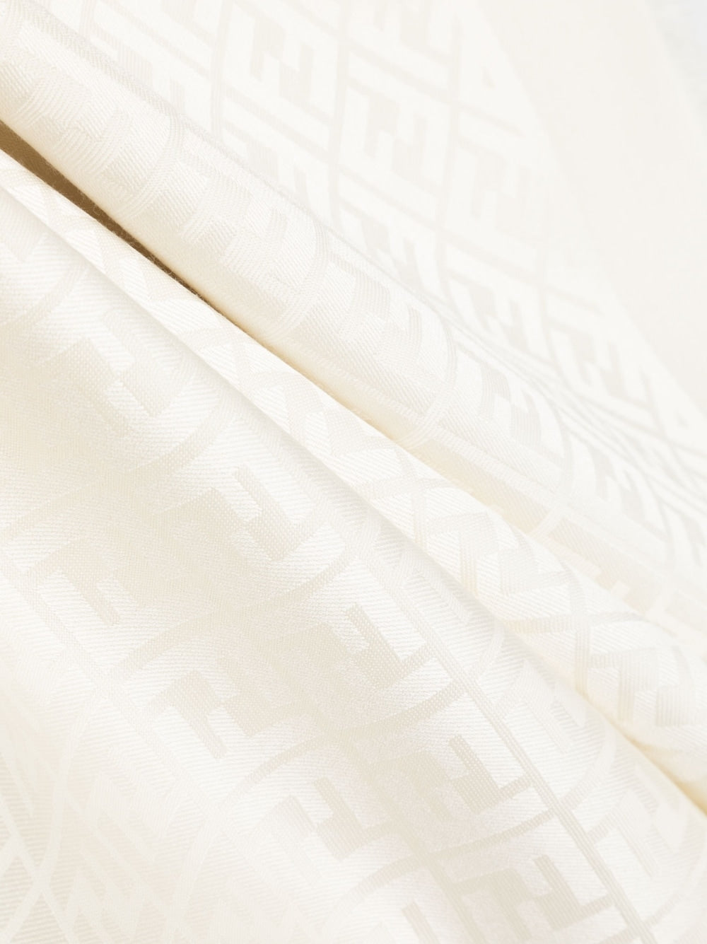 Fendi Scarfs Ivory Silk