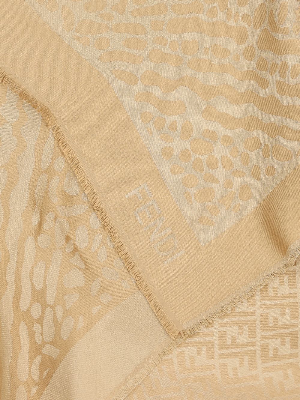 Fendi Scarfs Brown Silk