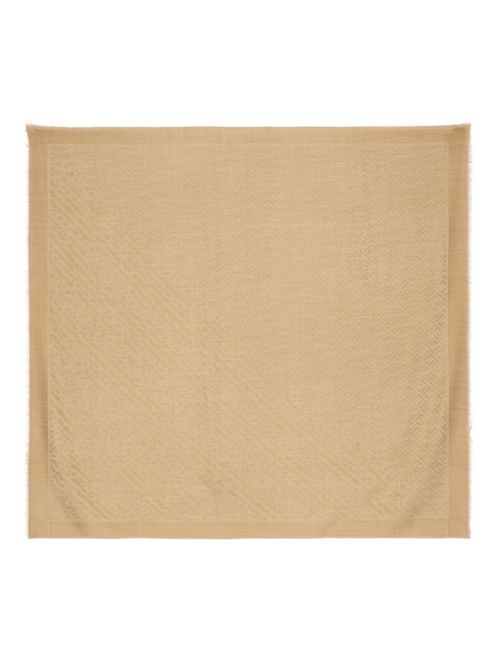 Fendi Scarfs Brown Silk