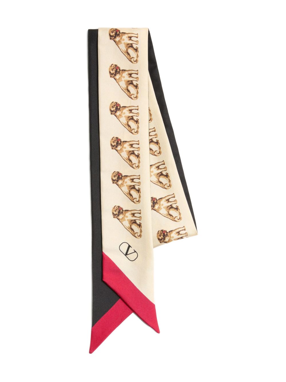 Valentino Garavani Scarfs Black Silk