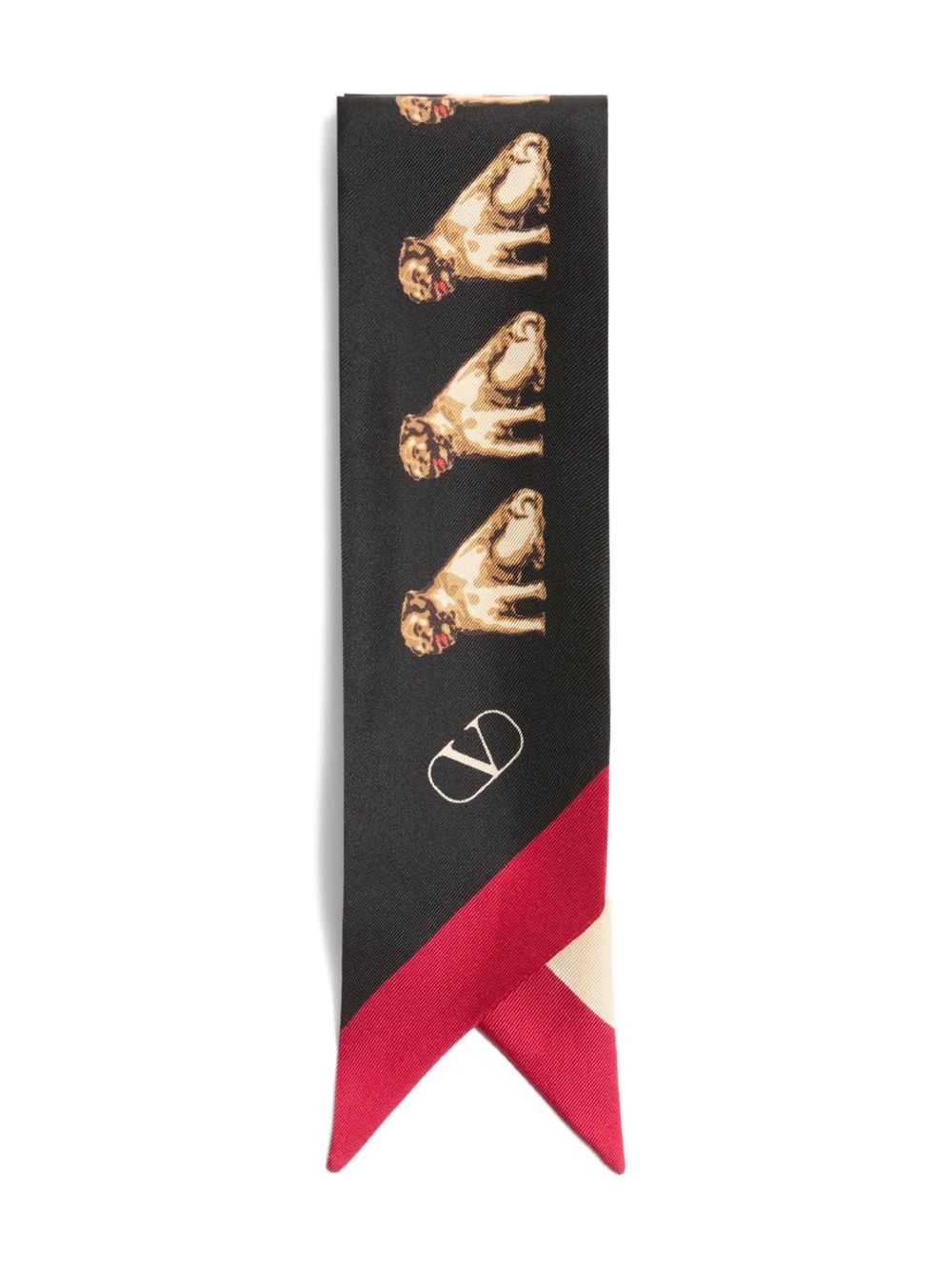 Valentino Garavani Scarfs Black Silk
