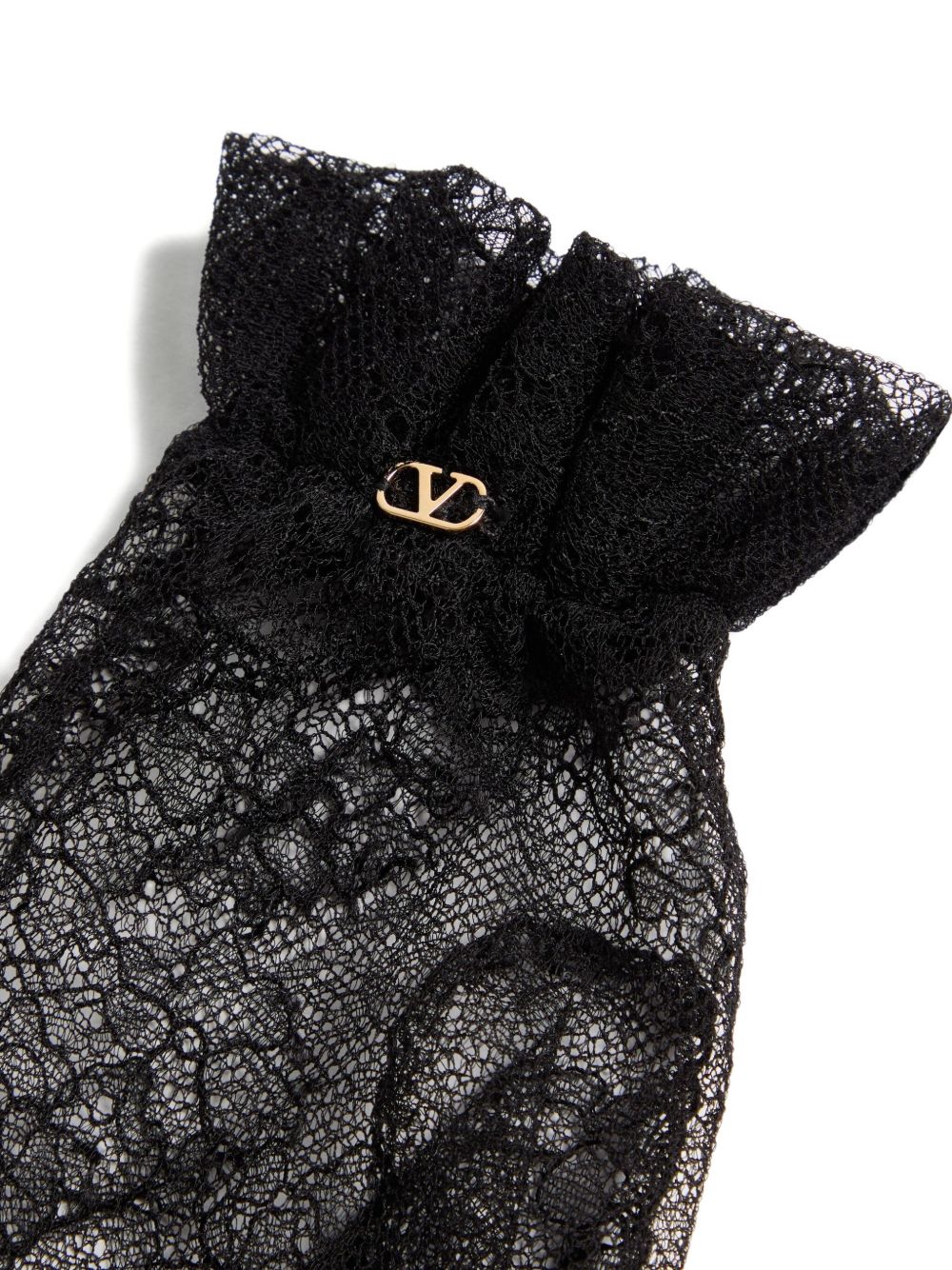Valentino Garavani Gloves Black Viscose