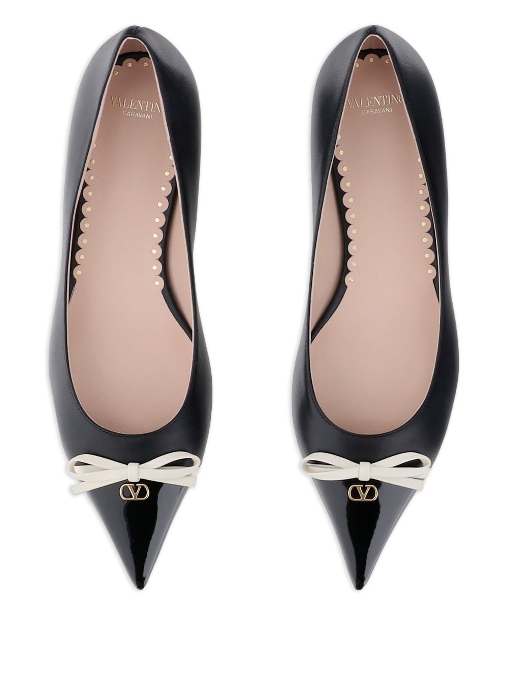 Valentino Garavani Flat shoes Black Calf Leather