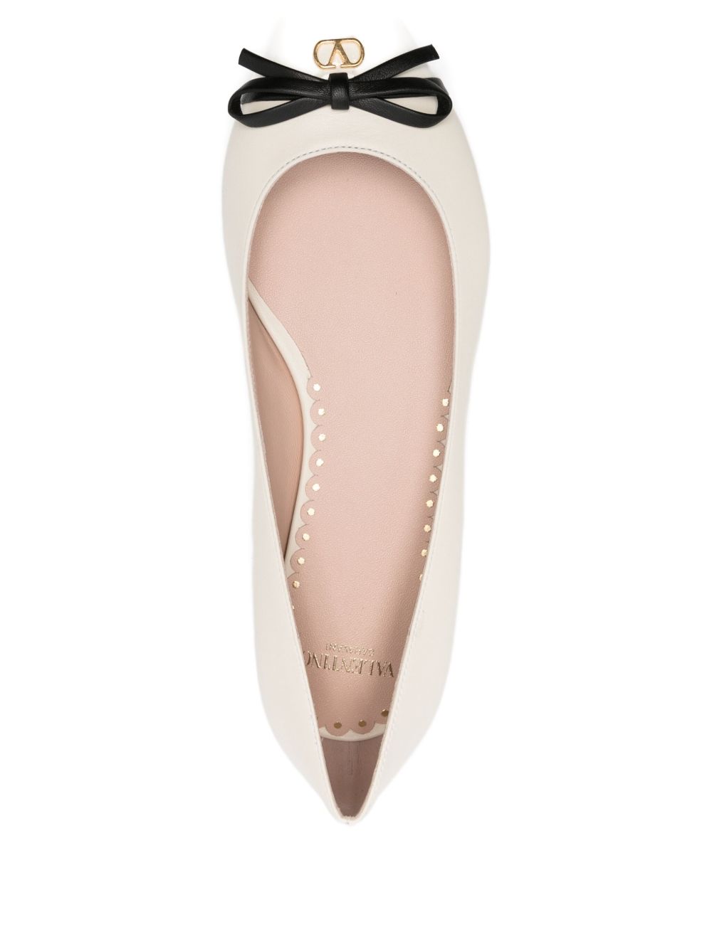 Valentino Garavani Flat shoes Ivory Calf Leather