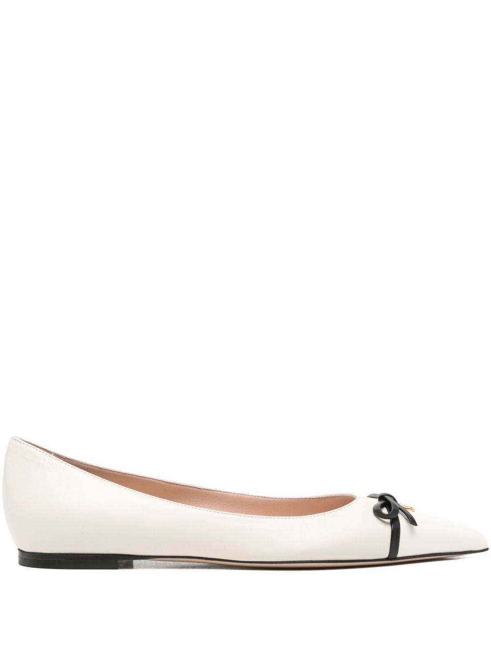 Valentino Garavani Flat shoes Ivory Calf Leather