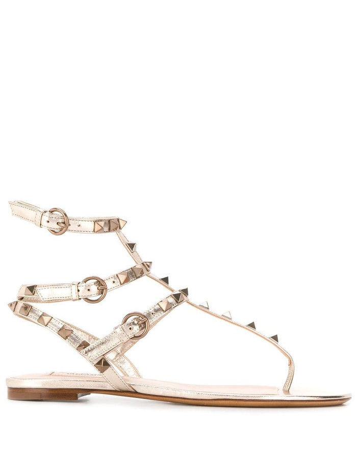 Valentino Garavani Sandals Grey Calf Leather
