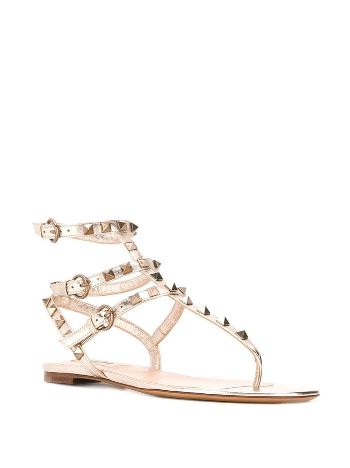 Valentino Garavani Sandals Grey Calf Leather