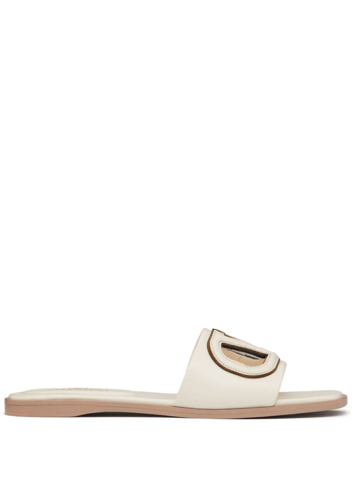 Valentino Garavani Sandals Ivory Lamb Skin