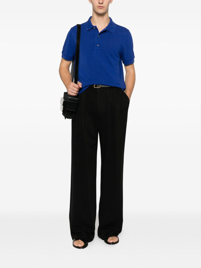 Tom Ford T-shirts and Polos Blue Lyocell - Cotton