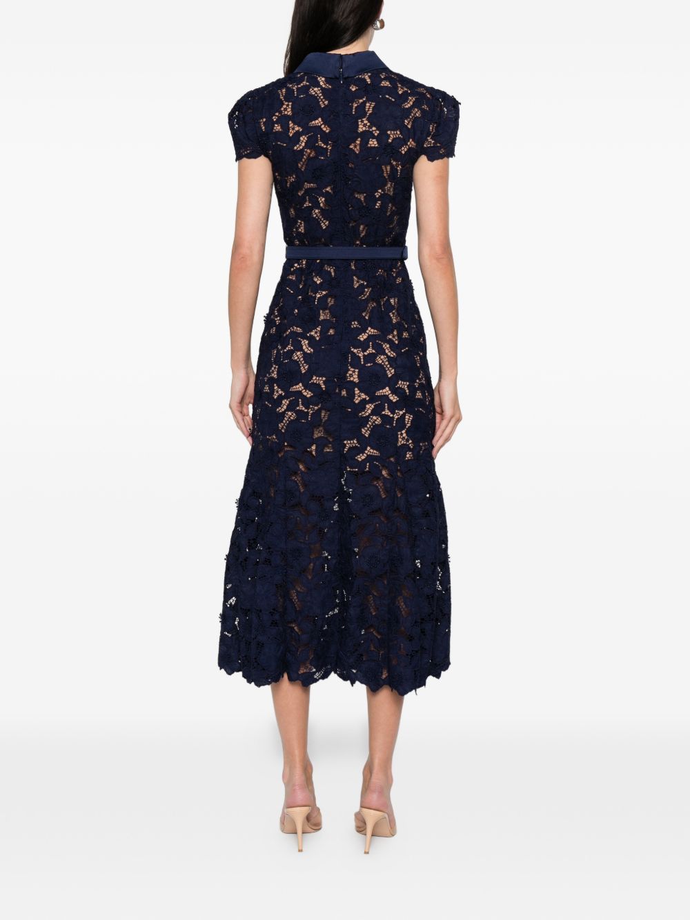 Self-portrait Dresses Blue Polyester