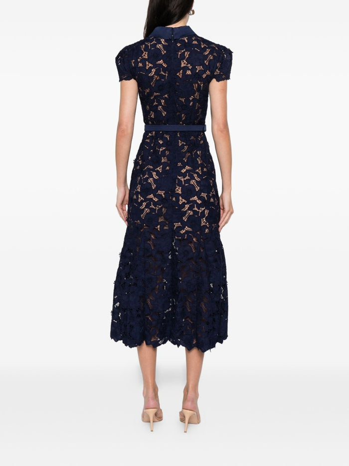 Self-portrait Dresses Blue Polyester