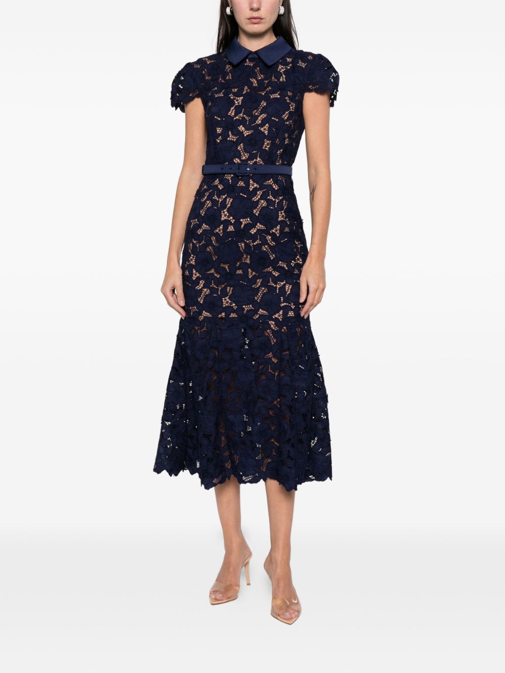 Self-portrait Dresses Blue Polyester