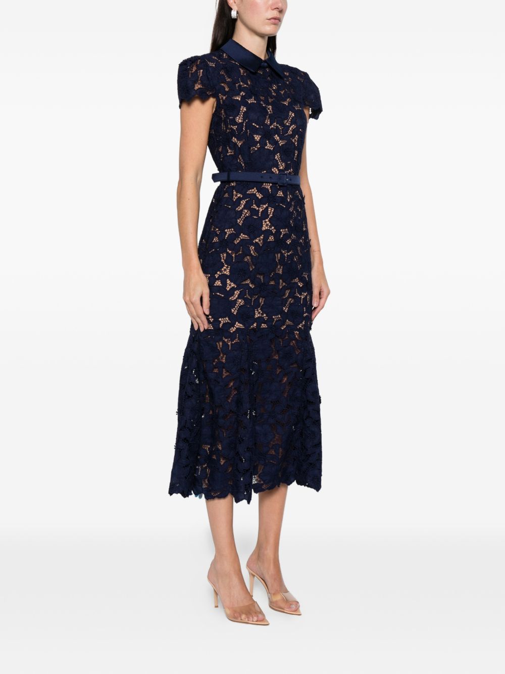 Self-portrait Dresses Blue Polyester
