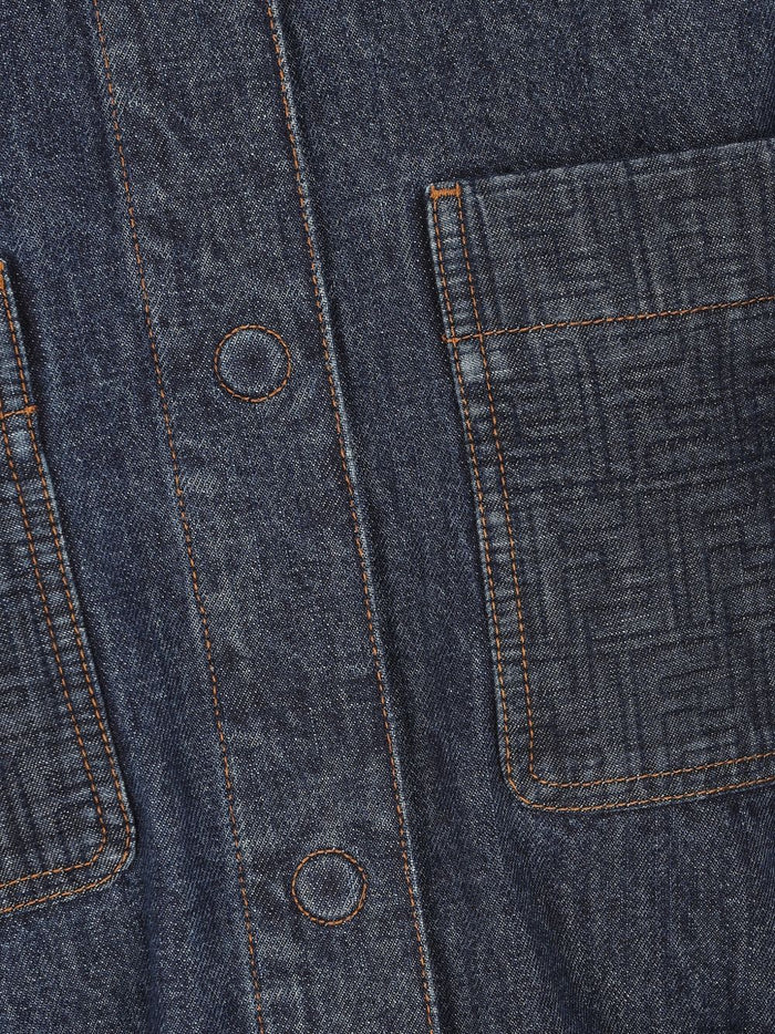 Fendi Coats Blue Cotton