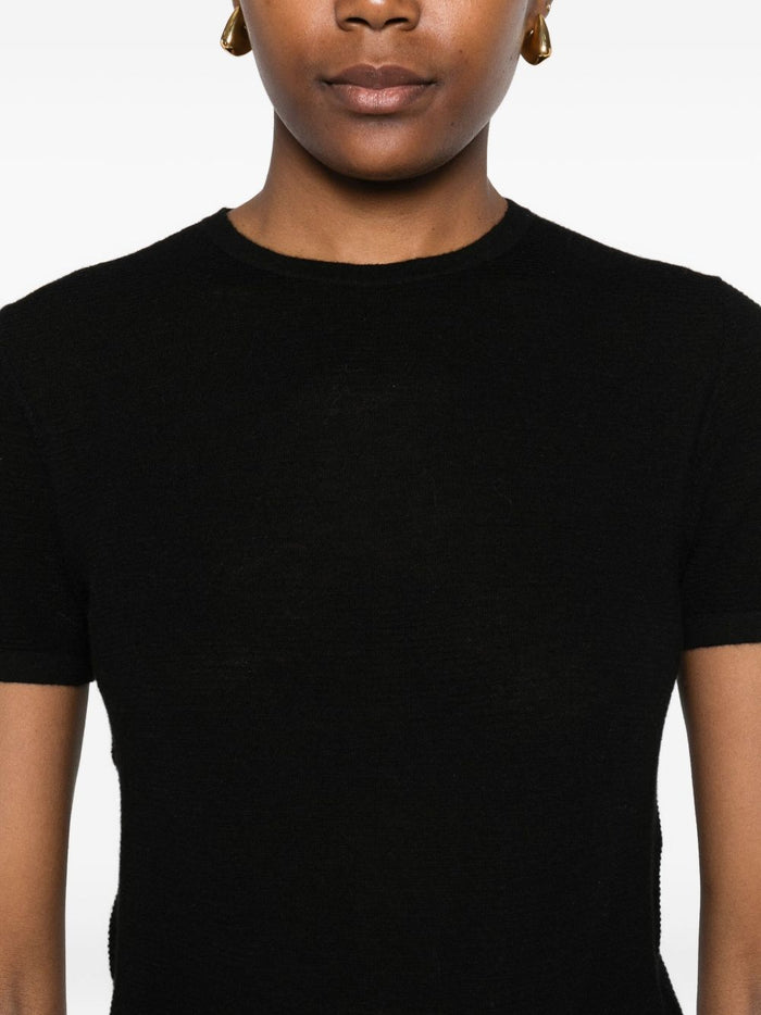 LISA YANG T-shirts and Polos Black Cashmere