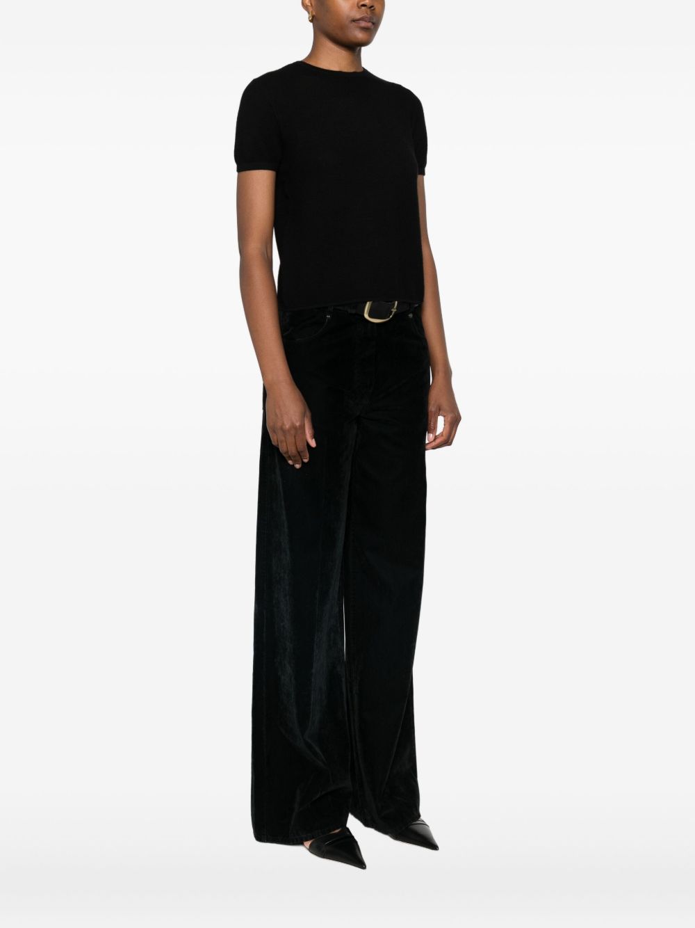 LISA YANG T-shirts and Polos Black Cashmere