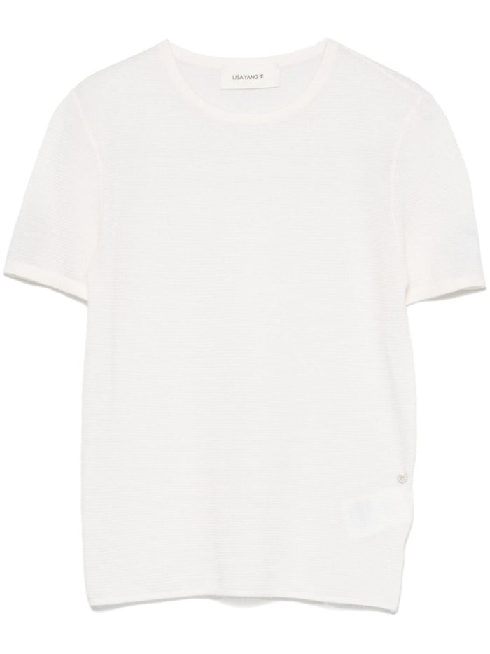 LISA YANG T-shirts and Polos Ivory Cashmere