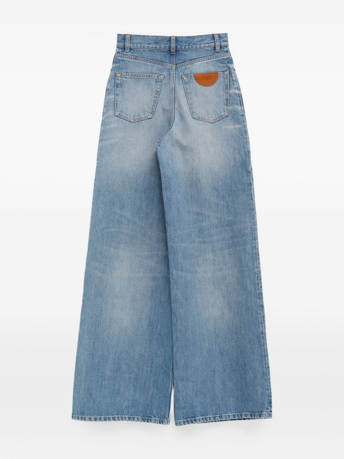 Chloè Jeans Clear Blue Cotton